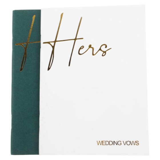 2 Pieces Wedding Books "His & Hers"